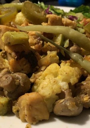 صورة لوصفة حفلة الخضار مع الدجاج كيتو 😋