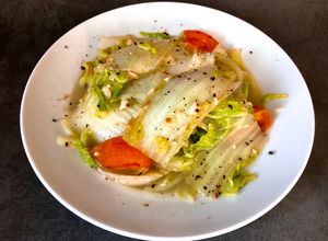 Hình của món Cải thảo xào tỏi.