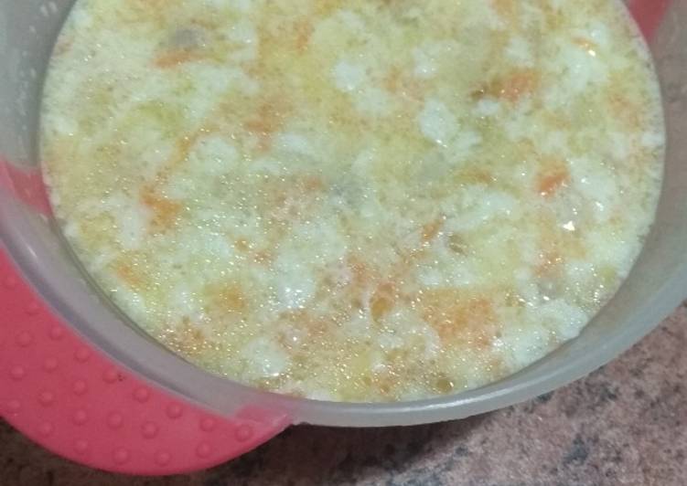 Bahan Eggdrop dori Soup MPASI 11 bulan | Langkah Membuat Eggdrop dori Soup MPASI 11 bulan Yang Bisa Manjain Lidah