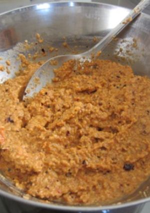 A picture of Spicy Tomato Chutney without Onions.