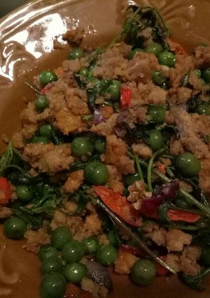 Foto resep Oncom teri leunca tumis