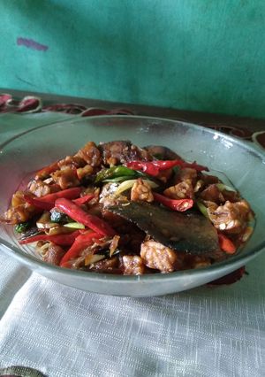 Foto resep Oseng tempe ikan asin