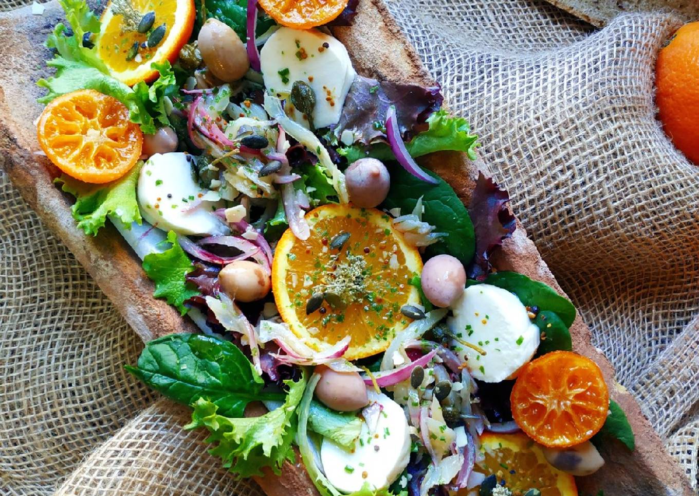 Ensalada con cítricos