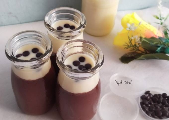 Puding Coklat+Vla Vanilla