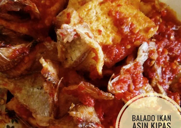 Resep Terbaru Balado ikan asin kipas feat tahu Enak Sempurna