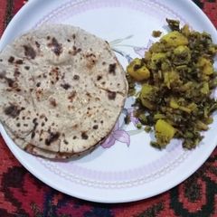Bhurji of radish leaves A picture of Bhurji of radish leaves.