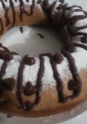 Una foto de Rosca de Reyes de chocolate con harina integral