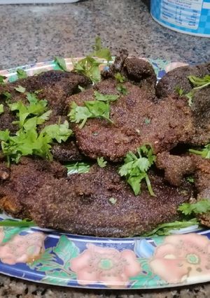 صورة لوصفة كبده بالبقسماط