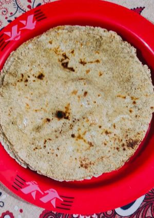 A picture of Bajra Pearl millet roti.