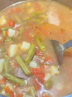 A picture of Veggie Sirloin Soup.