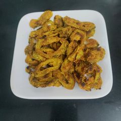 A picture of Crispy Karela.