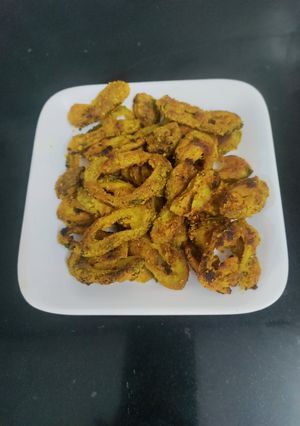 A picture of Crispy Karela.