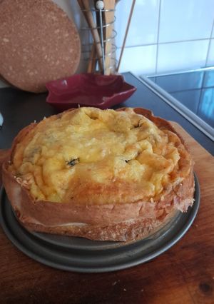 Tojásos tortillatorta recept fotója