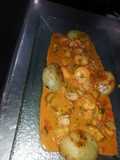 Langostinos al ajillo estilo peruano