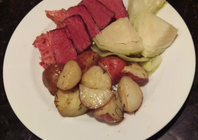 Recipe of Quick Corned Beef &amp; Cabbage