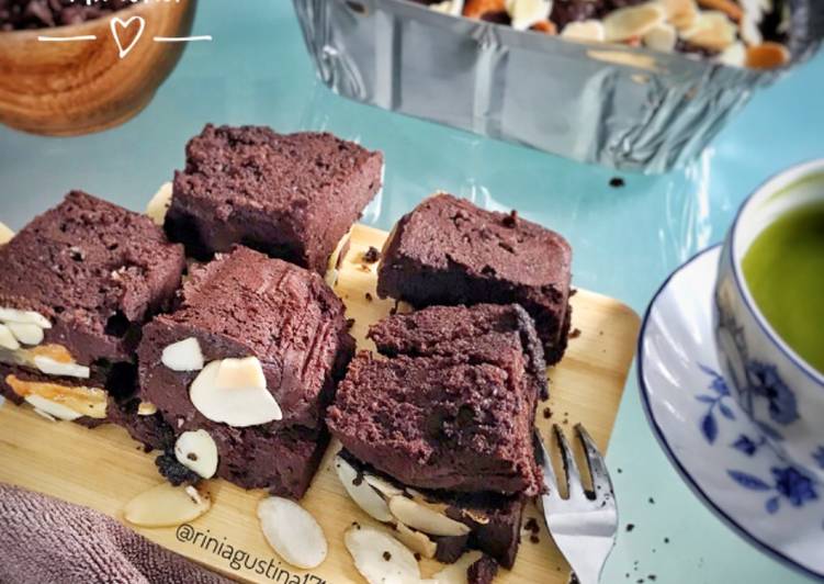Resep Brownies panggang tanpa baking powder &amp; soda kue Anti Gagal