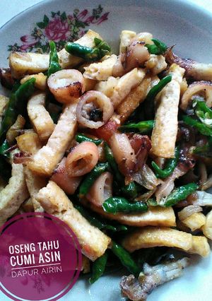 Foto resep Oseng tahu cumi asin