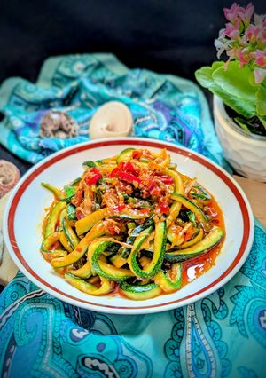 川味炒櫛瓜 - 簡易快速五辛素料理 的食譜成品照片