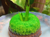 Puding lumut cokelat