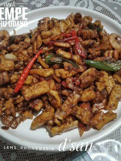 Foto resep Orek Tahu Tempe Udang
