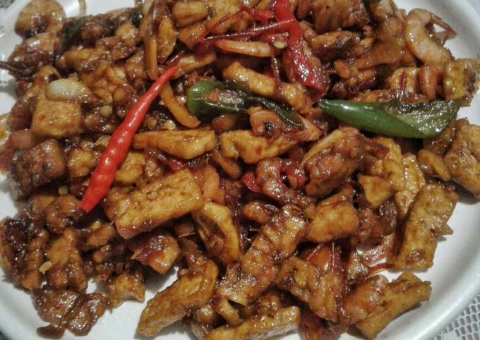 Orek Tahu Tempe Udang