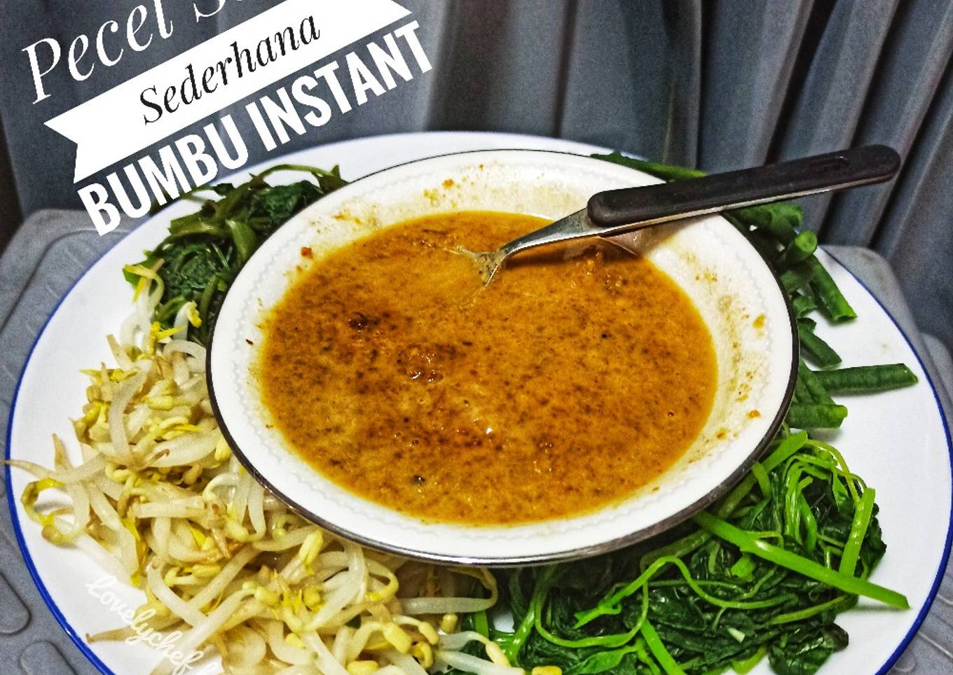 Pecel Sayur Sederhana Bumbu Instant