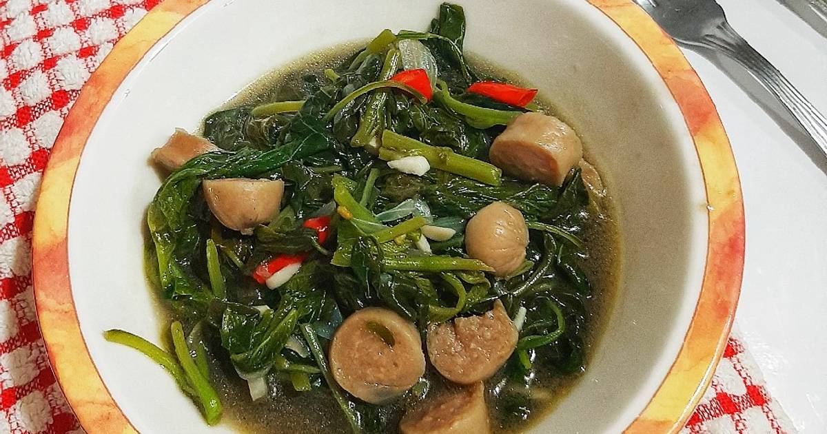 Resep Sayur Bayam Bening Sosis - Sup Kental Bayam Dan ...