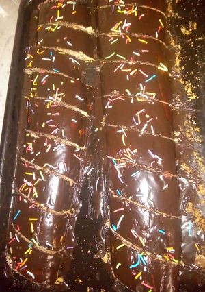 صورة لوصفة رولي كروكي بالشوكولاته 🍫😋
