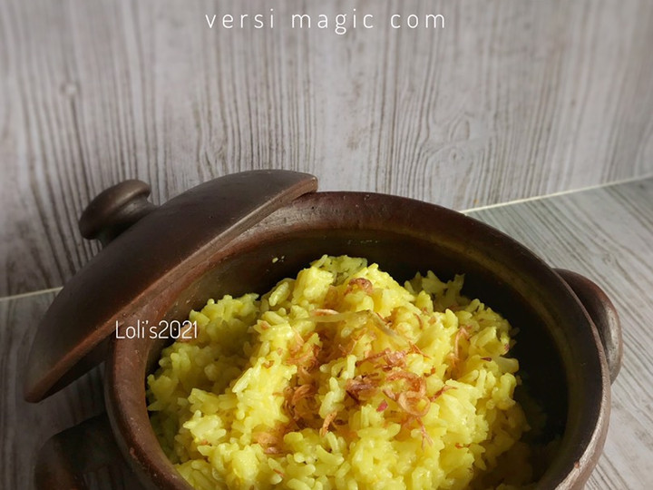 Standar Resep bikin Nasi Kuning versi magic com yang lezat