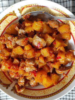 Foto resep Sambel goreng kentang ampela tanpa santan