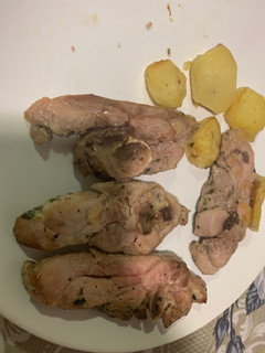 Una foto de Chuletas de pavo al horno light