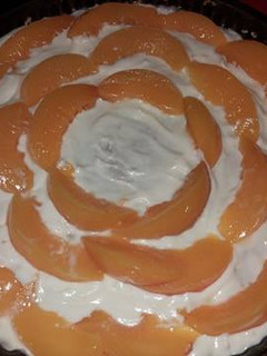 Una foto de Tarta de duraznos