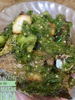 Foto resep Ikan asin cabe ijo