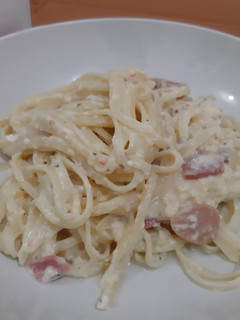 Foto resep Spaghetti carbonara (with egg)