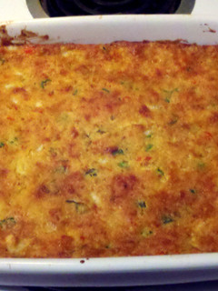 A picture of Crawfish Cornbread.