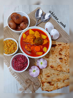 عکسی از دستور ❤یَخنی مرغ😍