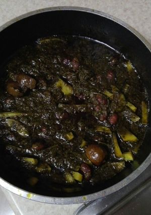 عکسی از دستور قرمه سبزی 😋