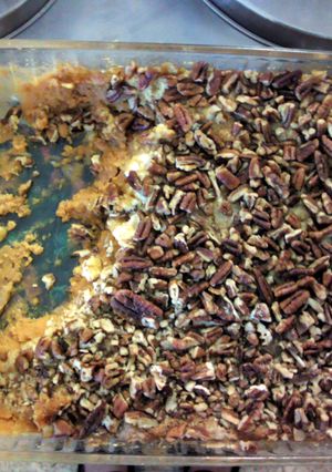 A picture of Brenda's Pumpkin (or Sweet Potato) Crunch.
