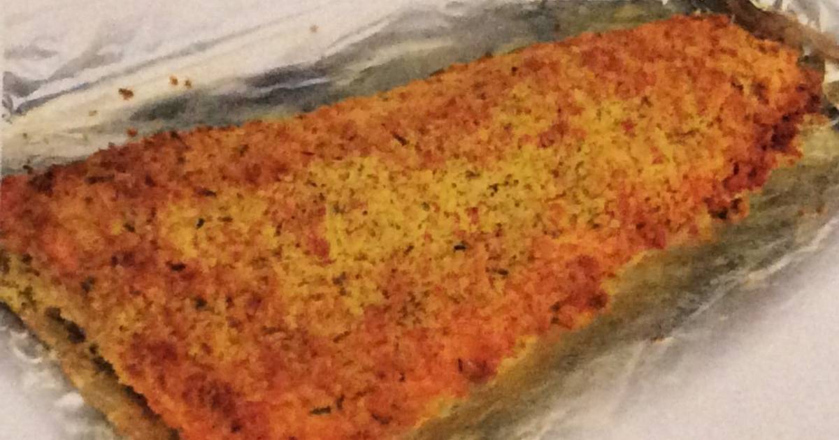 Oven baked salmon breadcrumbs Recipe by Springsmile Hor Cookpad
