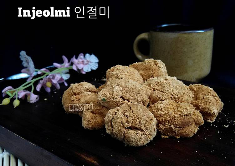 Langkah Mudah untuk meracik Injeolmi 인절미 Korean Glutinious Rice Cake (Mochi Korea), Lezat