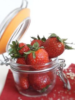 Una foto de Fresas de postre