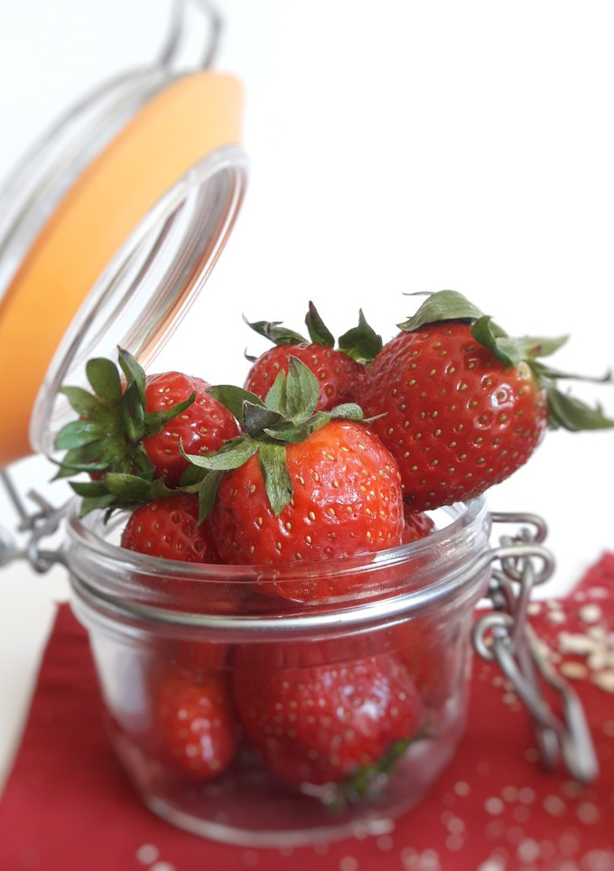 Una foto de Fresas de postre