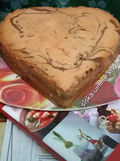 Foto resep Bolu marmer nutrijell strawberry