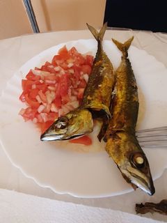 Una foto de Caballas con picadillito