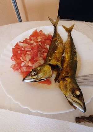 Una foto de Caballas con picadillito