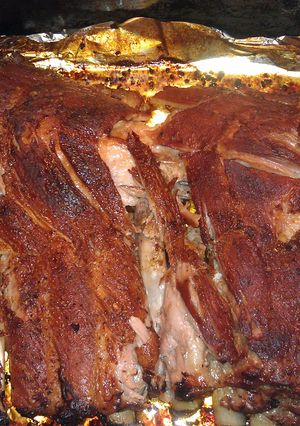 A picture of Oven Cooked Ribs.