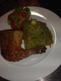 Arroz verde con pollo (para cinco personas)