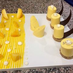 A picture of Mango panna cotta.