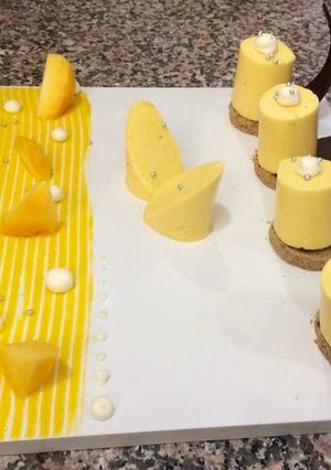 A picture of Mango panna cotta.