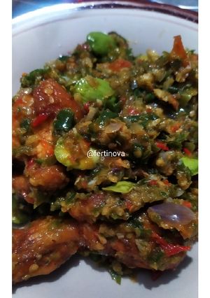 Foto resep Ayam endesss sambel cabe rawit with pete